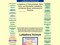 luftballons-perlmutt.de Webseite Vorschau