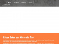 ritzer-beton.at Webseite Vorschau