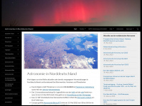 astronomie-nord.de Webseite Vorschau