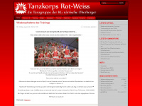 tanzkorps-rot-weiss.de Webseite Vorschau