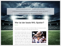 sportstimme.at Webseite Vorschau