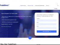 tradedirect.ch Webseite Vorschau