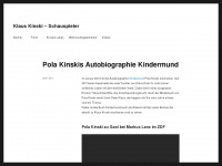 klaus-kinski.at Webseite Vorschau