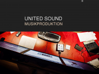 unitedsound.de Webseite Vorschau