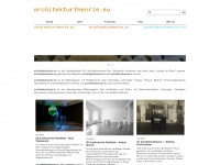 architecturaltheory.eu Webseite Vorschau