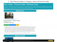 spathermalhotelhungary.com Webseite Vorschau