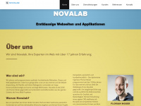 novalab.ch Webseite Vorschau