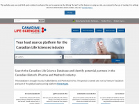 canadianlifesciences.com Webseite Vorschau