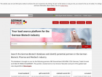 germanbiotech.com Webseite Vorschau