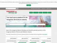 hungarianbiotech.com Webseite Vorschau