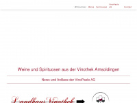vinopaolo.ch Webseite Vorschau