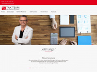 tax-team.at Webseite Vorschau