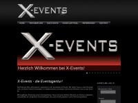 x-events.eu Webseite Vorschau