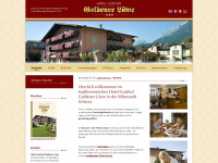 goldenerloewe.at Webseite Vorschau