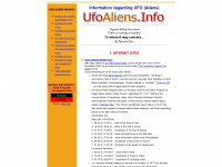 ufoaliens.info Webseite Vorschau