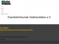 eisenbahnfreunde-hadmersleben.de Webseite Vorschau