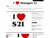 stuttgart21.wordpress.com Webseite Vorschau