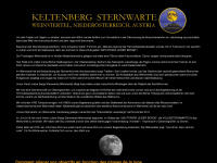keltenbergsternwarte.at Webseite Vorschau