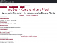proequi.ch Webseite Vorschau