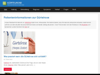 guertelrose-infektion.de Webseite Vorschau