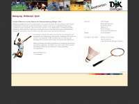 dillingen-badminton.de Webseite Vorschau