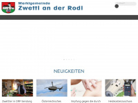 zwettl-rodl.at Webseite Vorschau