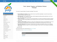 pulpproject.org Webseite Vorschau