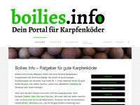 boilies.info Webseite Vorschau