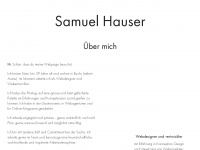 samuelhauser.ch Webseite Vorschau