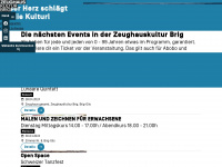 zeughauskultur.ch Webseite Vorschau