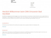 drk-bad-hersfeld.de Webseite Vorschau