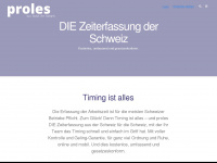 proles.ch Webseite Vorschau