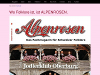alpenrosen.ch Webseite Vorschau