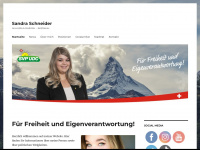 sandraschneider.ch Webseite Vorschau
