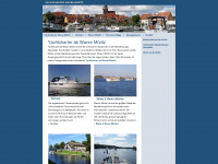 yachtcharter-waren-mueritz.de Webseite Vorschau