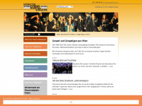 gospelsingers.at Webseite Vorschau