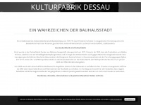 kulturfabrik-dessau.de Webseite Vorschau