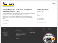 dollinger-elektro.de Webseite Vorschau