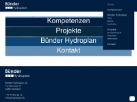 hydroplan.ch Webseite Vorschau
