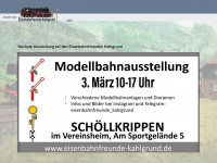 eisenbahnfreunde-kahlgrund.de Webseite Vorschau