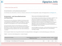 sigeplan.info Webseite Vorschau