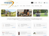 bogensport-bogenbau.at Webseite Vorschau