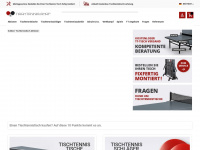 tischtennis-shop.ch Webseite Vorschau