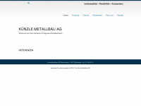 kuenzle-metallbau.ch Webseite Vorschau