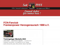 fcn-fanclub-frankenpower.de Webseite Vorschau