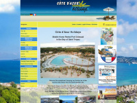 cotedazur-holidays.com Webseite Vorschau