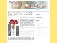 evangelicalcatholicism.wordpress.com Webseite Vorschau