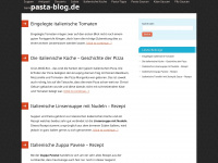 pasta-blog.de Webseite Vorschau