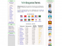 weltsprachen.net Webseite Vorschau