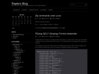 raptor2101.de Webseite Vorschau